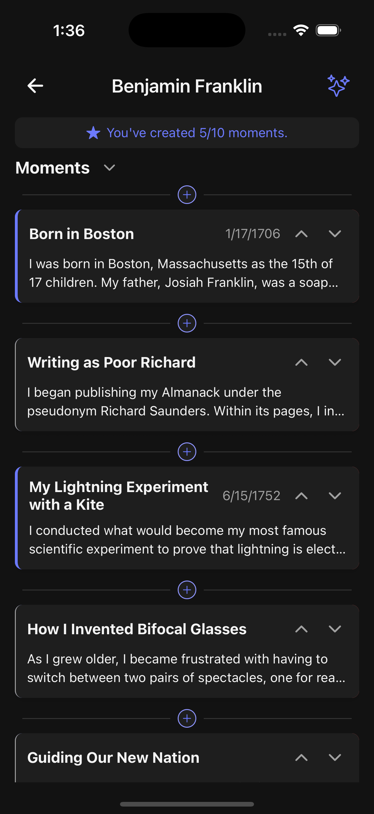 Screenshot of Give Story - Moments